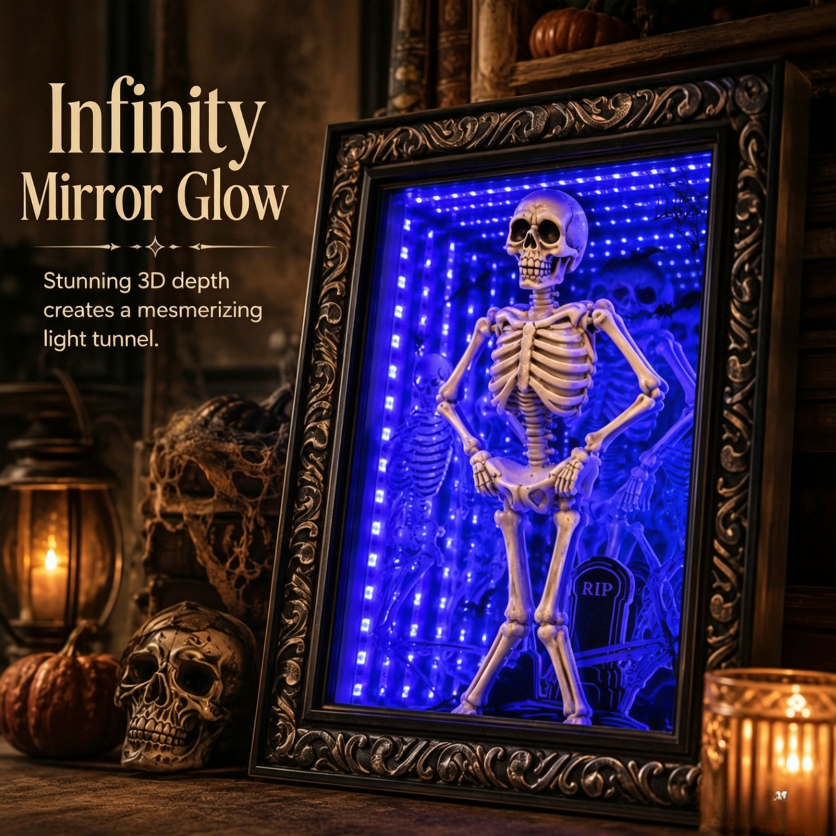 🕯️ A Gothic Graveyard Scene — Glowing, Dancing, and Hauntingly Beautiful